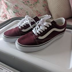 Burgundy Vans