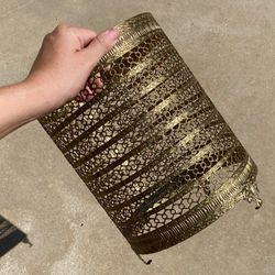 Vintage Vanity Trash Can Holder With Feet