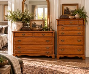 Matching Wood Dresser Set | Ralph Lauren Inspired | Original Finish & Hardware | Delivery