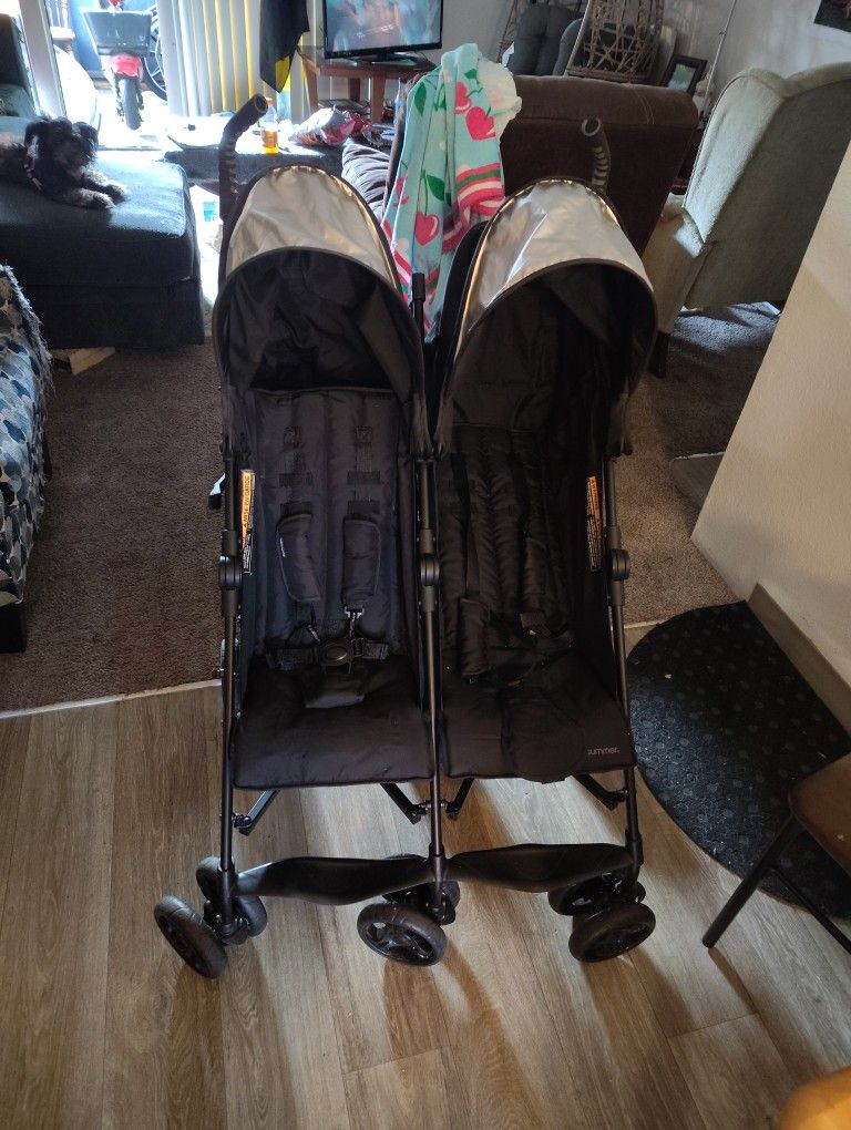 3Dlite. Summer Double Stroller Like New