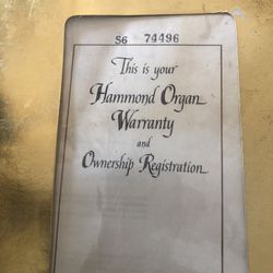 Hammond Organ 