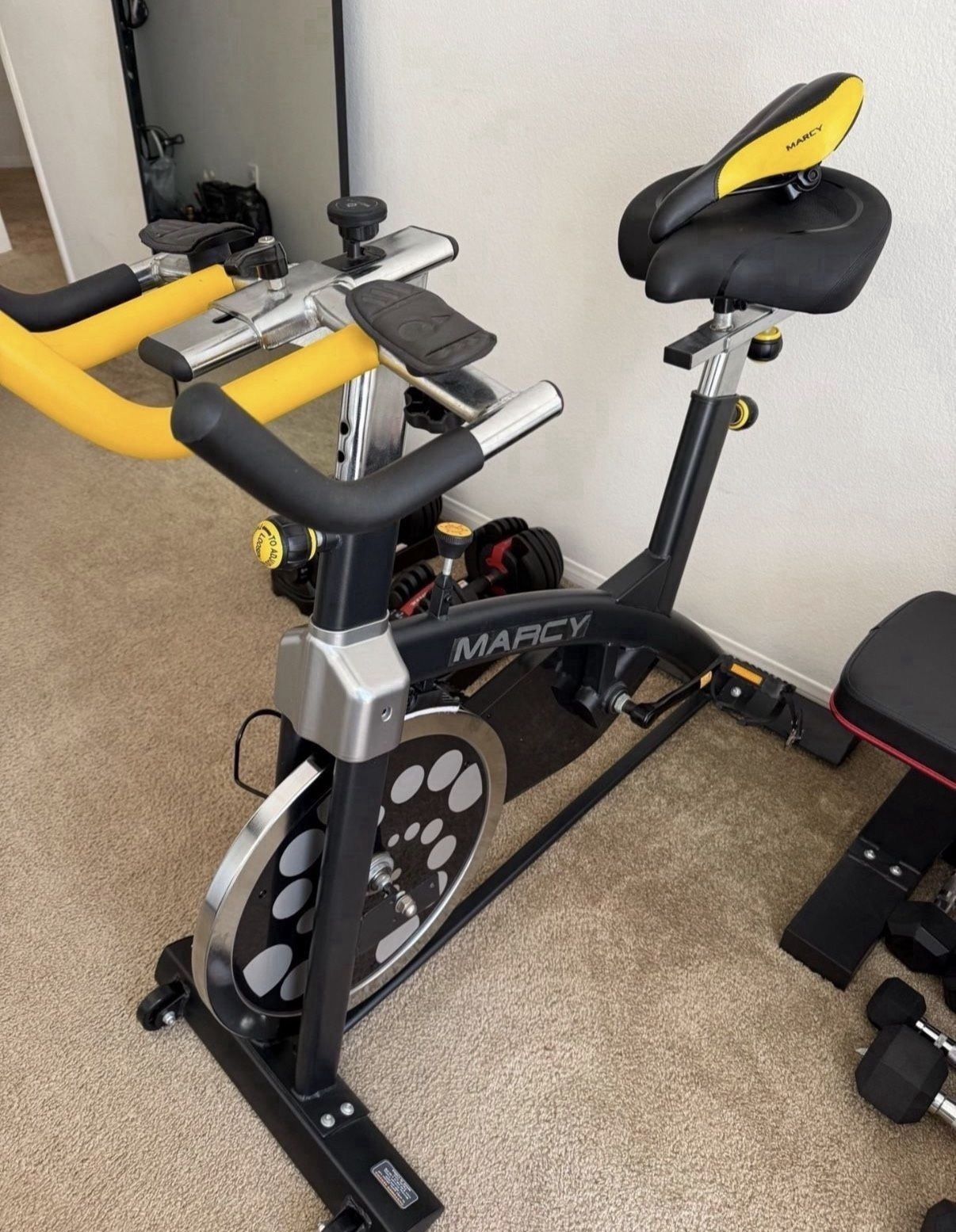Marcy Club Revolution Bike Cycle Trainer for Cardio Exercise