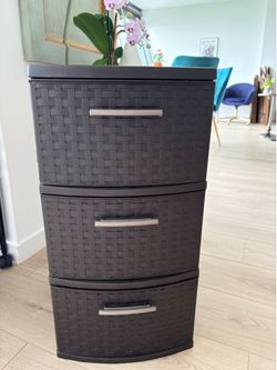 3 drawer plastic Sterilite storage