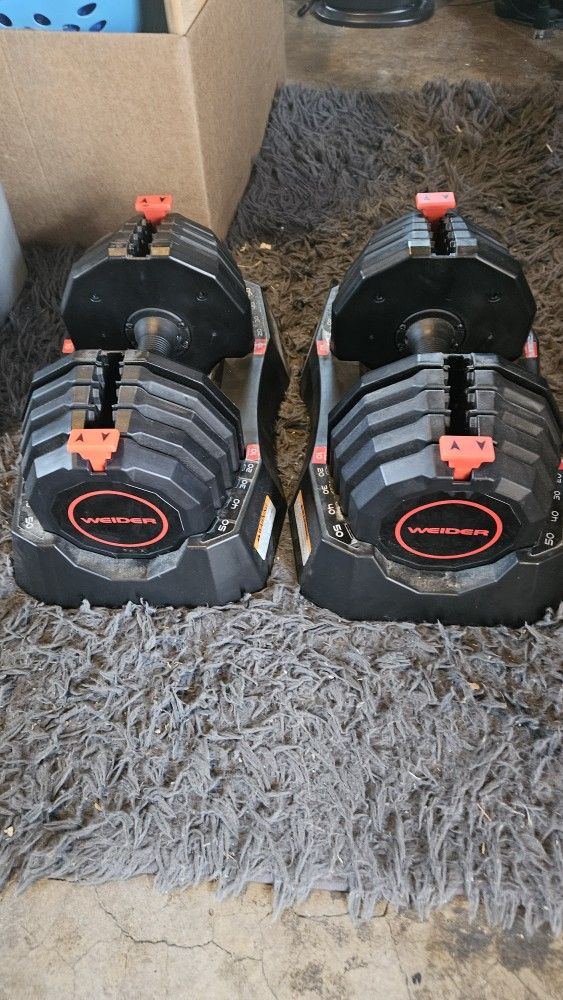 Weider Select-A-weight Adjustable Dumbbells