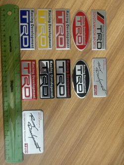 3D Metal TRD Emblem Sticker Decal Toyota Racing Development Tailgate Badge