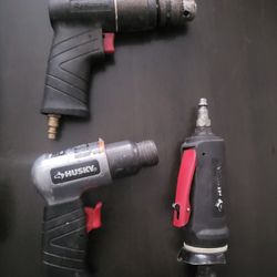 Set Of 3 Husky Brand Air Impact Tools 