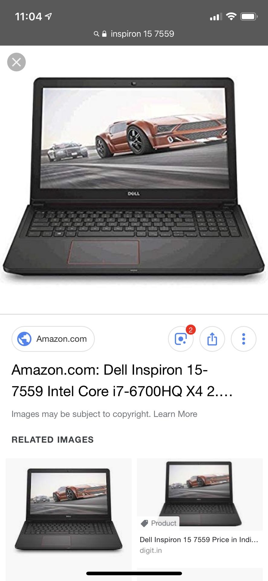 Dell Inspiron 15 7000 series (7559) Gaming Laptop