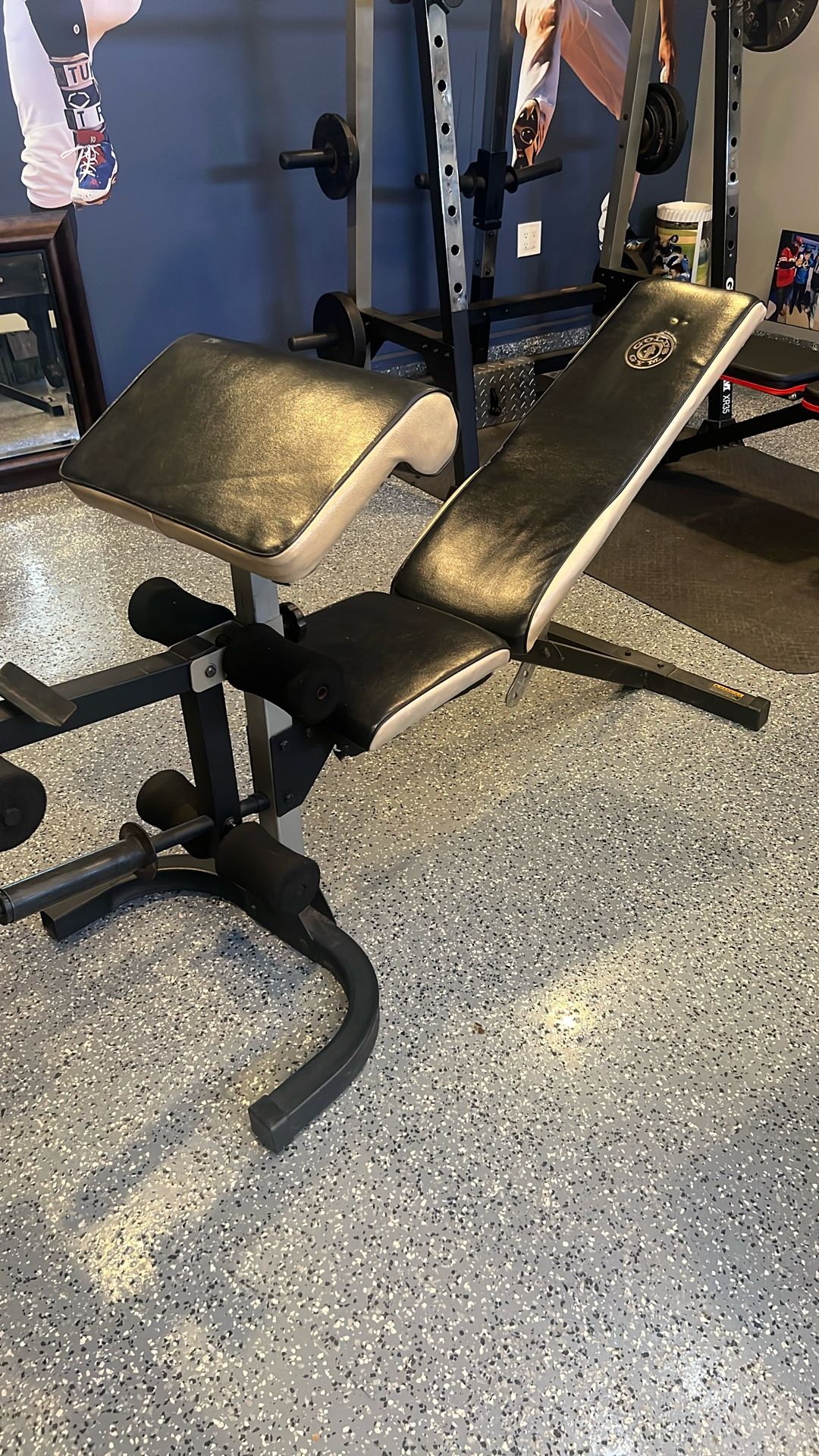 Weight Bench with Leg Extension, Incline/Decline, Curl Pad