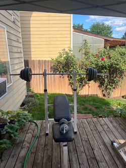 Weight Bench W/160 pounds