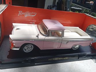 1957 Ford Ranchero Pickup Truck Pink Diecast Model