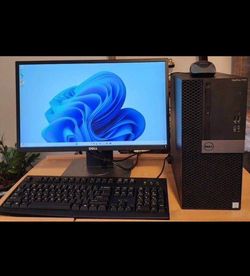 Dell  7050 i5-6500 256 GB SSD 8 GB RAM  Dell 24” Screen  windows 11 Ms office 2021