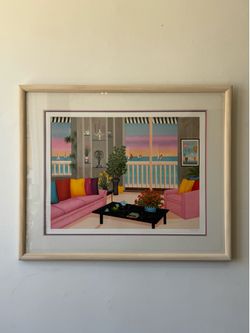 1980’s “St. Tropez” Serigraph by Fanch Ledan