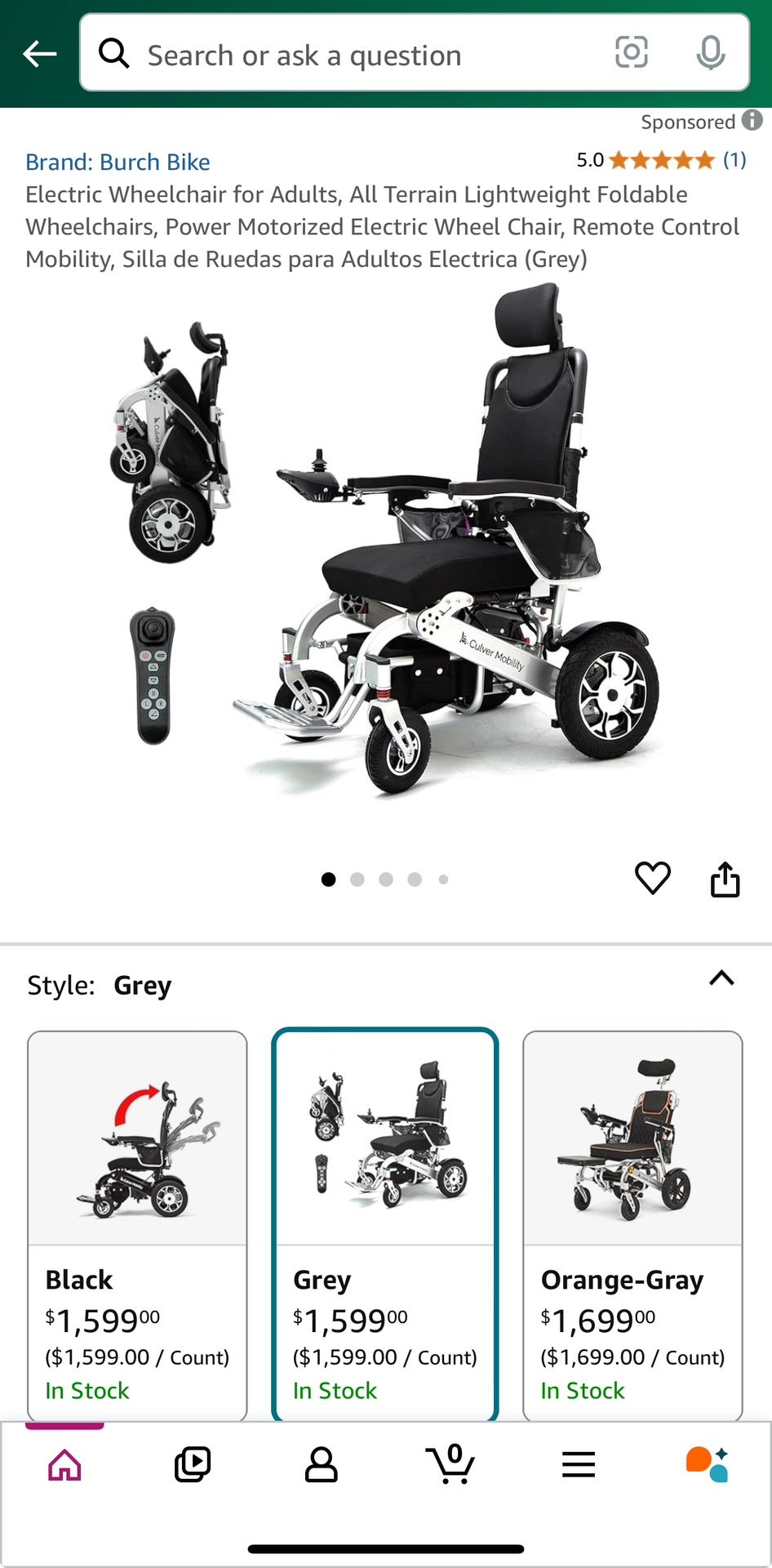 Electric Wheelchair - NEW