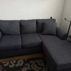 Dark Grey Couch 6.0 x 6.8 x 2.9 ft