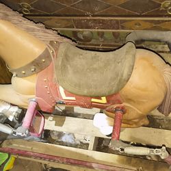 vintage Wonder Horse spring-mounted rocking horse,