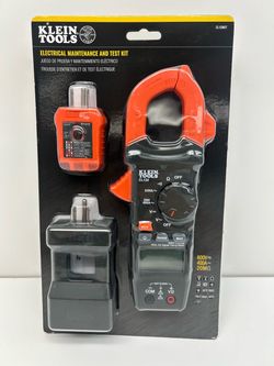 Klein tools Digital Clamp Meter Electrical Maintenance & GFCI Tester Kit