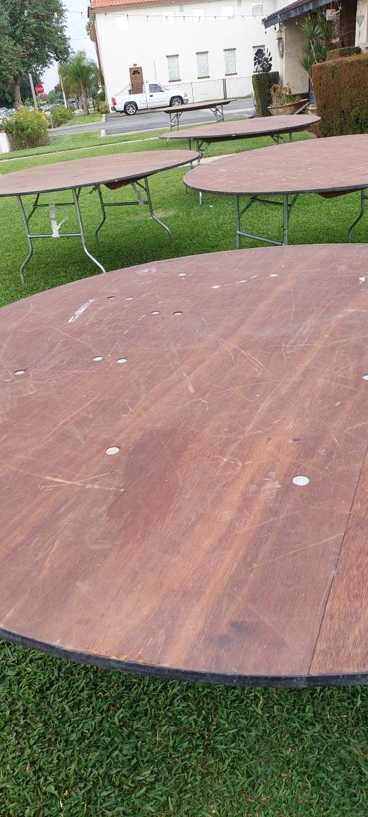 72 Inch Round Tables $40.00 per table