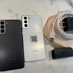 Samsung Galaxy S21 (128gb) 5g White / Black UNLOCKED 