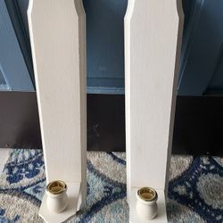 Home Interior Wooden Candleholders 