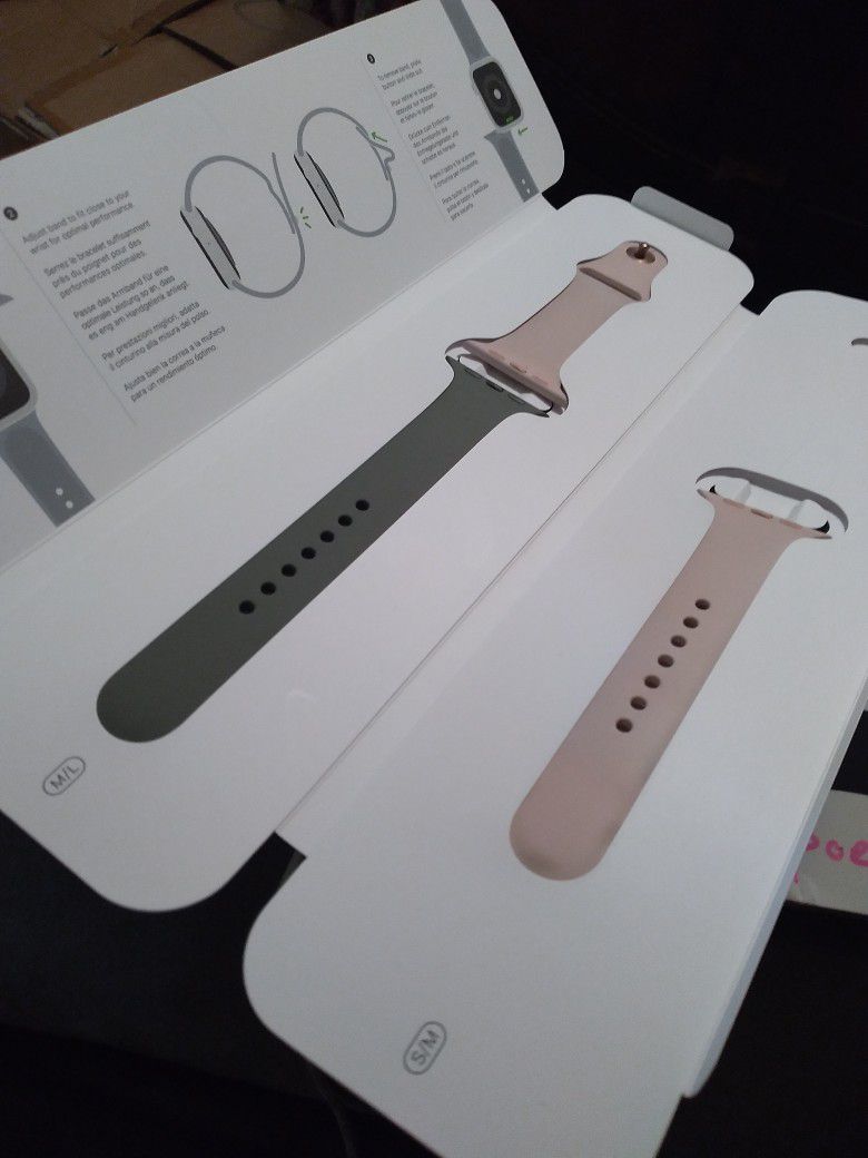 Apple Watch Band Green And Pink ROSEGOLD