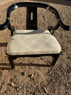 James Mont Style Black Lacquer CENTURY CHAIR COMPANY ! Rare!