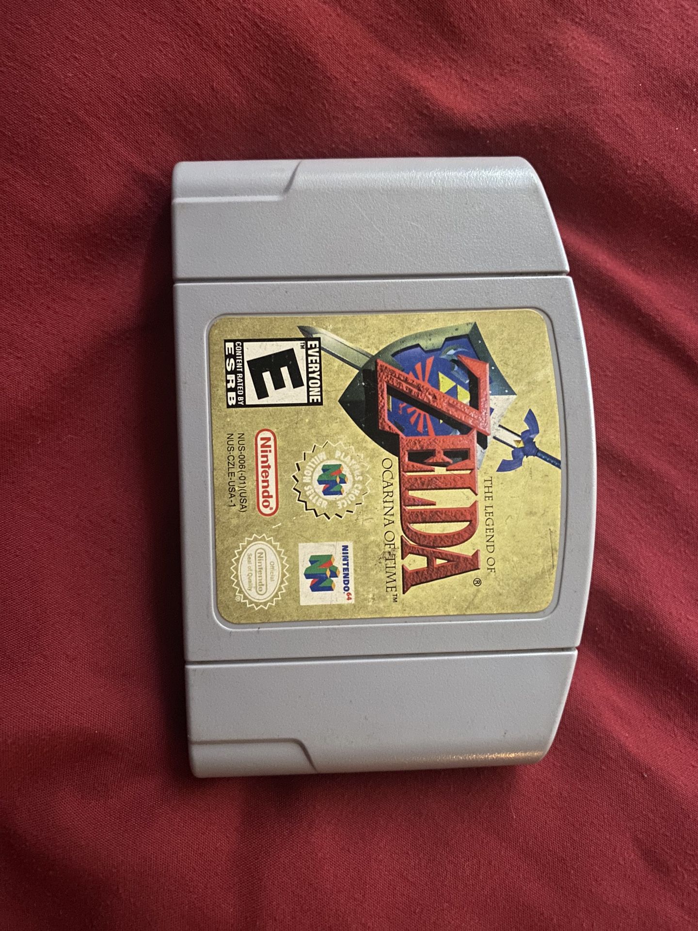 Legend Of Zelda: Ocarina Of Time N64 Cartridge (Retro Gaming)