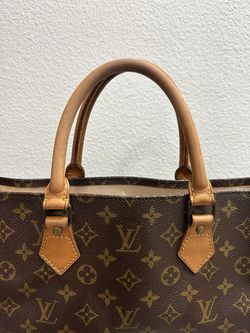 Used Brown Louis Vuitton Authentic Sac Plat Top Handle Tote Bag Monogram  Canvas Houston,TX