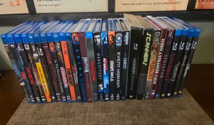 Set of 34 blu-ray horror movies *sold as a set* read description for details