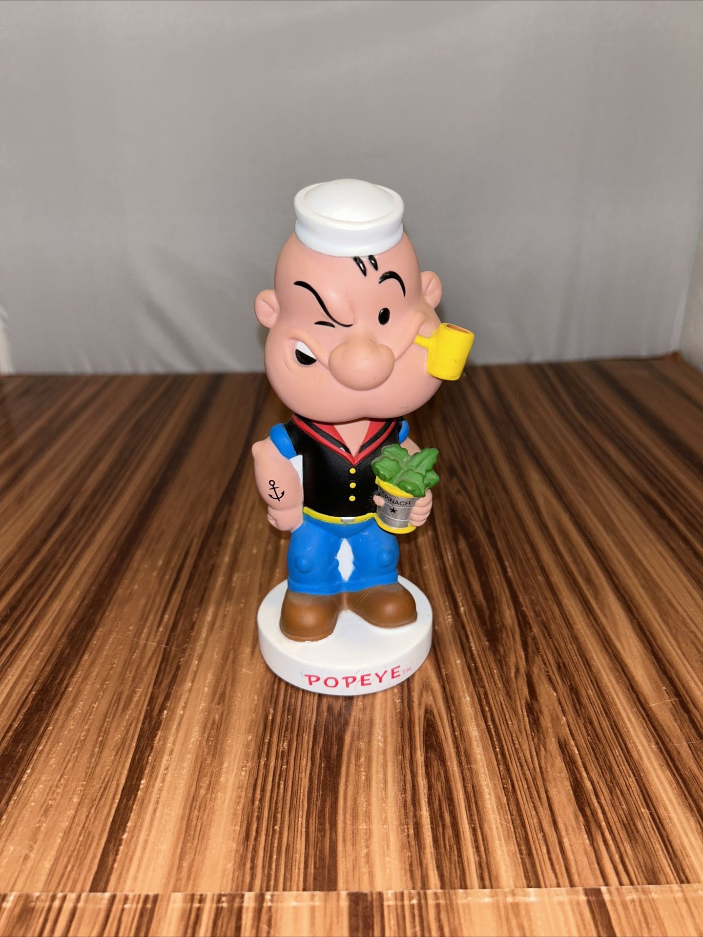 Popeye Rubber/Vinyl Bobblehead 2000 King Features Syndicate Funko Vintage