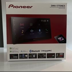 * NO INSTALL SALES ONLY * Pioneer 6.8 Inch Touch Screen Double Din With Apple Car Play Android Auto And Bluetooth Dmh-1770NEX