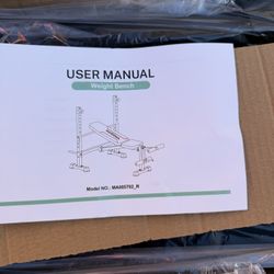 Foldable Weight Bench Set for Home Gym, Incline Decline Bench MA005782R - BLACK