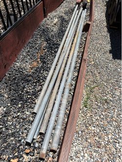 1-1/2 in. x 10 ft. Galvanized Steel Pipe (6 total)