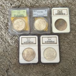 Morgan Silver Dollars High Grade Ms 66