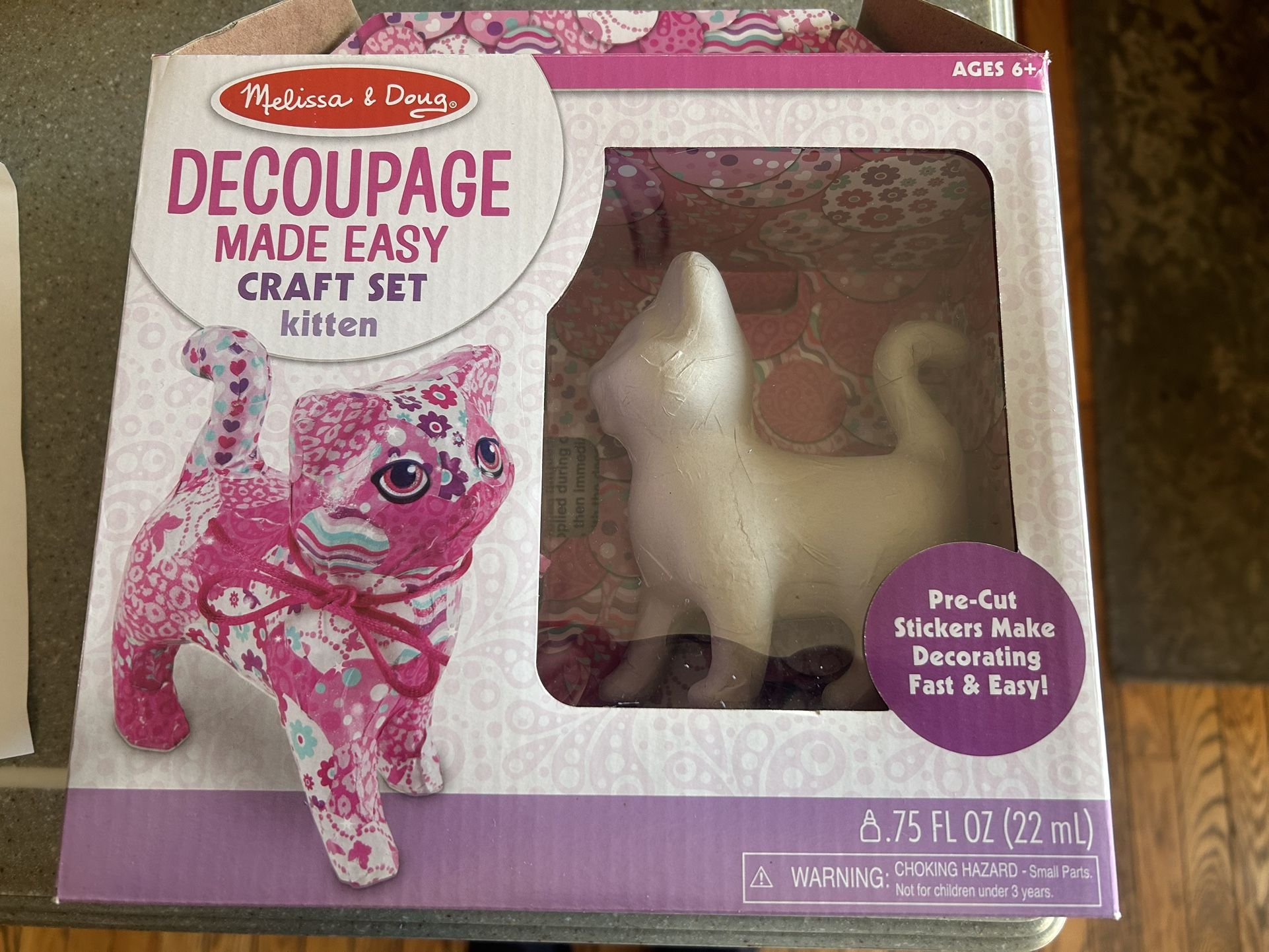 Decoupage Kitten Craft - Paper-mache - Melissa & Doug