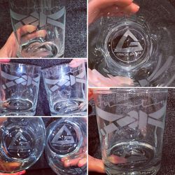 Custom whiskey glasses