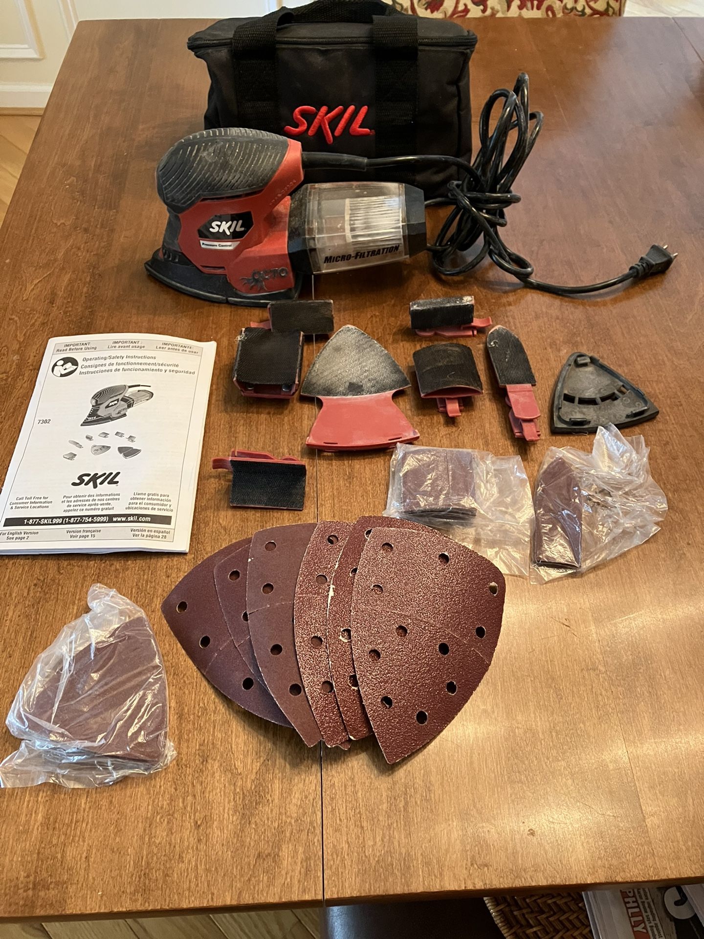 Sander - Skil Octo 7302 with Accessories