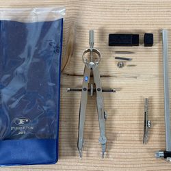 Fullerton No 2117 Drafting Compass With Original Case And Accessories