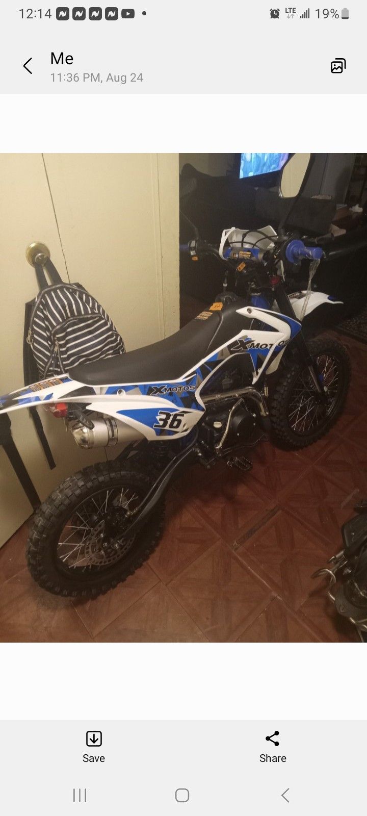 Selling Xmotos 125cc Dirt Bike $600
