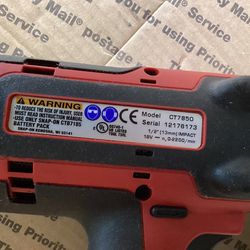 Great Pre-owned Snap-on CT7850 1/2” Impact Wrench