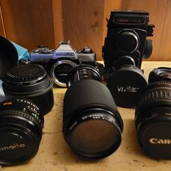 Camera & Equipment- Minolta,Cannon&vivitar 