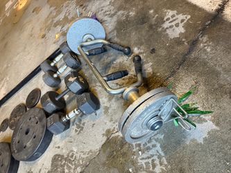 Mixed Weight Set with Dumbbells and Plates