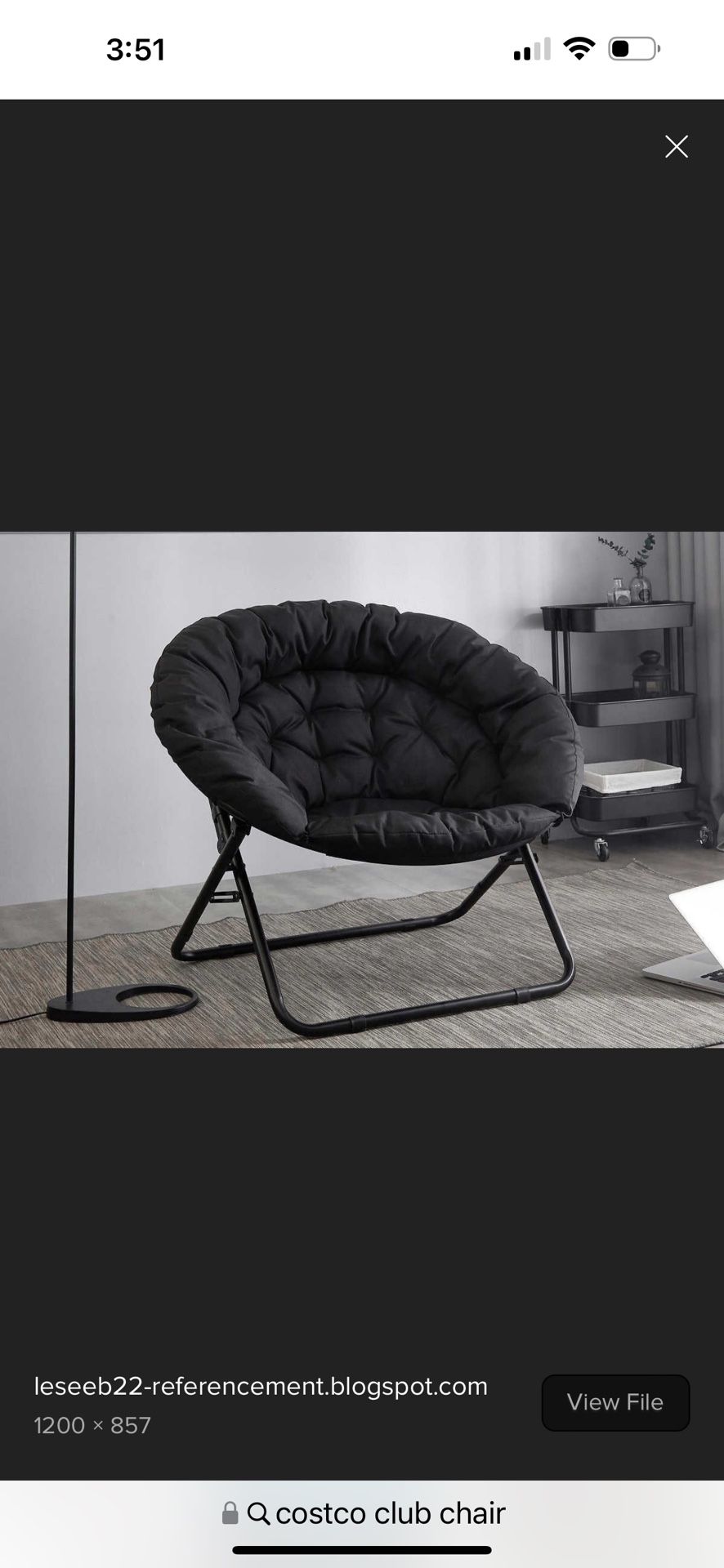 Urban Lounge Saucer Chair- $30