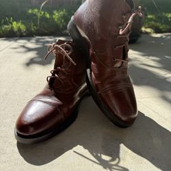 Men’s Size 10 Dress Shoes Boots Leather Used