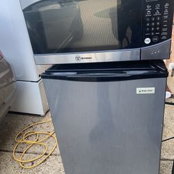 Mini Fridge And Microwave 