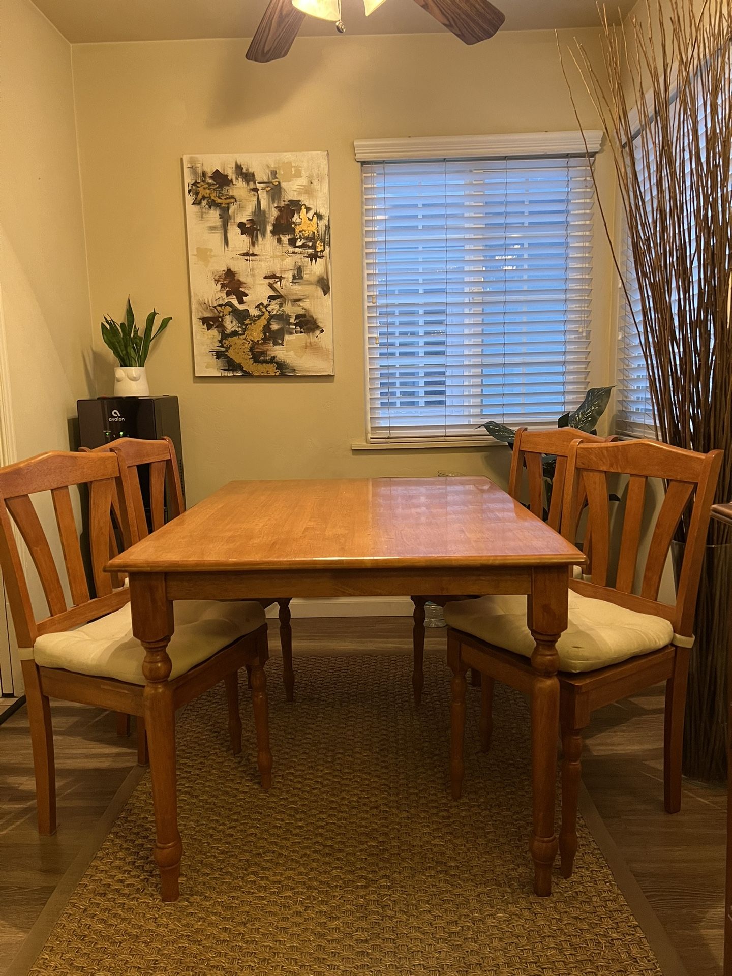 5 Piece Solid Wood Dining Set