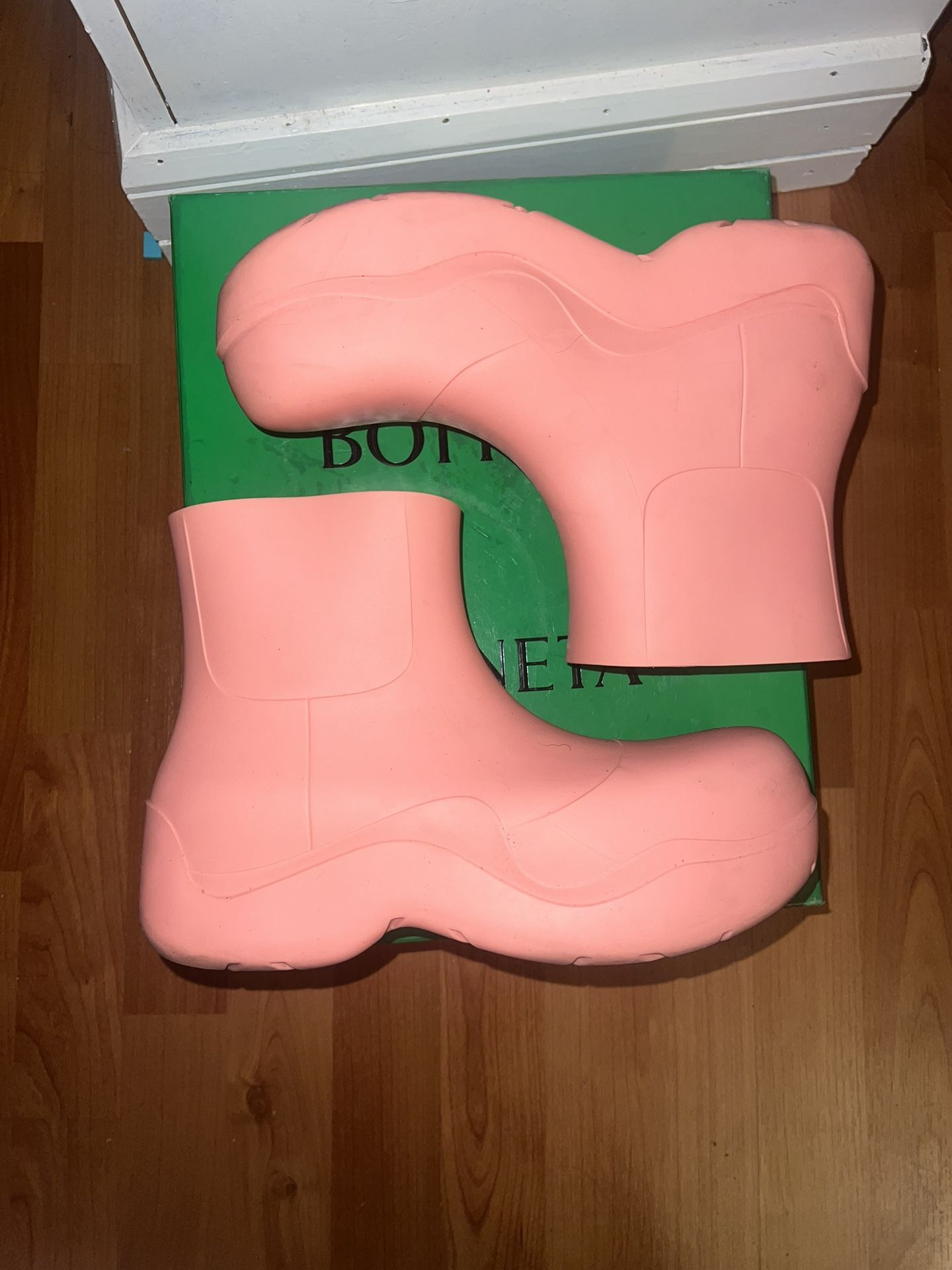 Bottega Veneta Puddle Boot “flamingo”