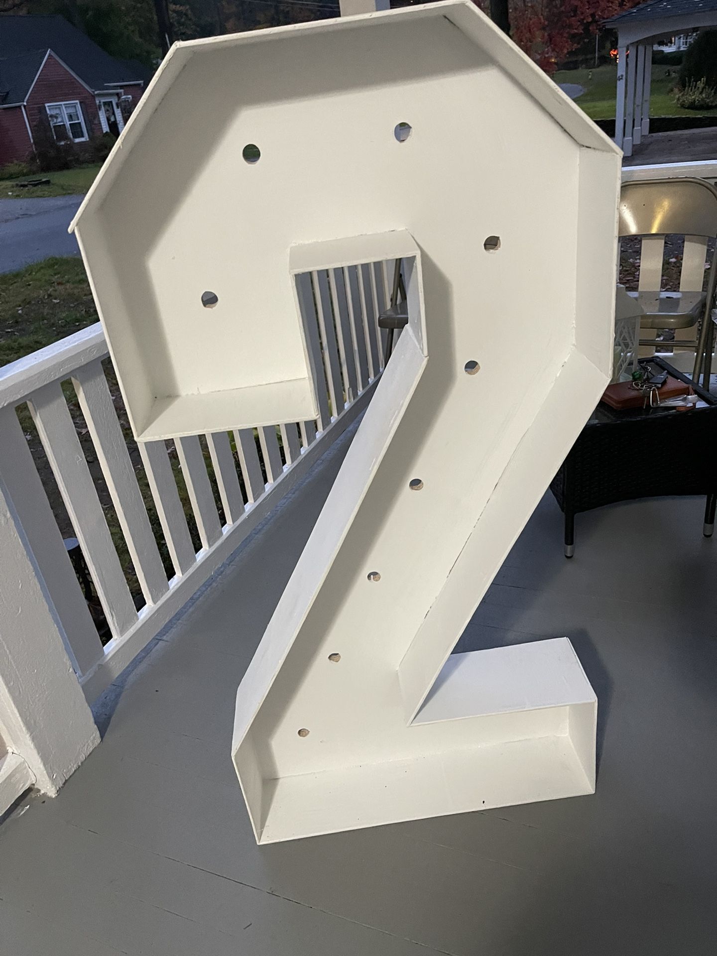 Number 2 Wood Decorations Rent 