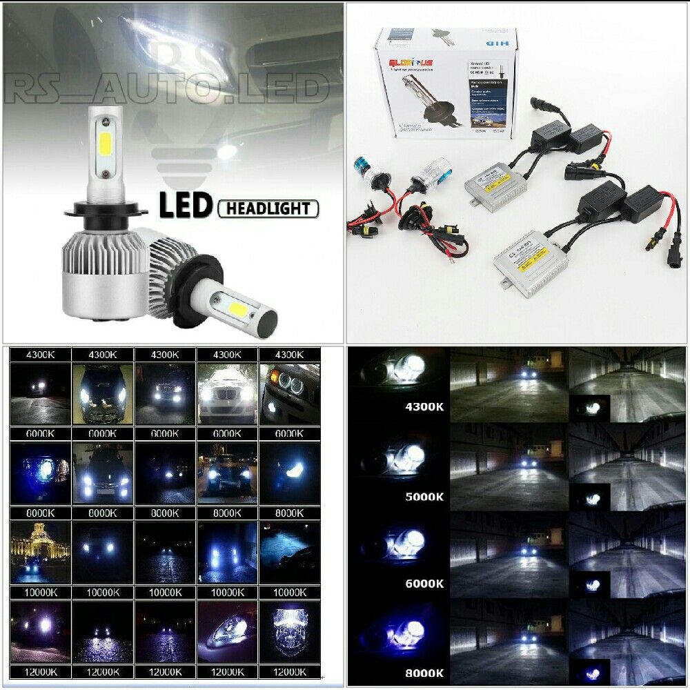 Led headlight bulbs - hid conversion kits lights - any ride toyota camry prius 2 chevy Silverado Malibu ford mustang impala tahoe any ride
