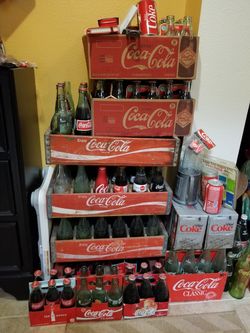 Coke coca- cola bottle can case collection