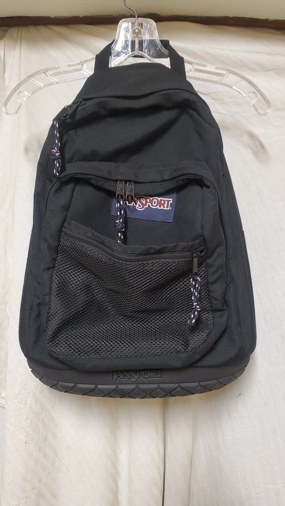 Vintage Jansport From 90's Backpack With Heavy-duty Rubber Bottom